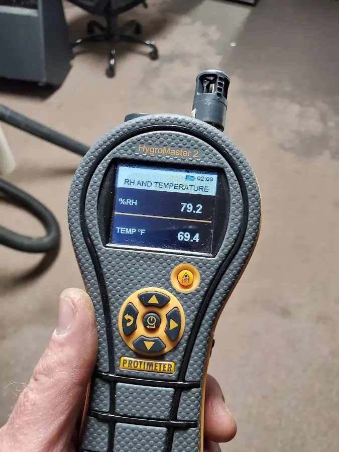 Moisture meter humidity assessment for Fire & Smoke Damage Restoration in Greensboro